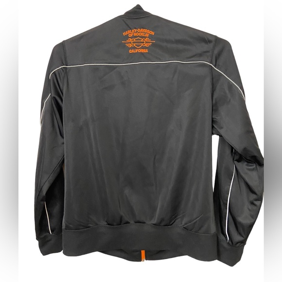 Women’s M Harley Davidson Motorcycles Black Lightweight Jacket Rocklin CA - Picture 4 of 8